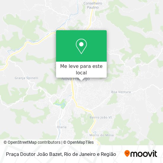 Praça Doutor João Bazet mapa