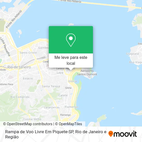 Rampa de Voo Livre Em Piquete-SP mapa