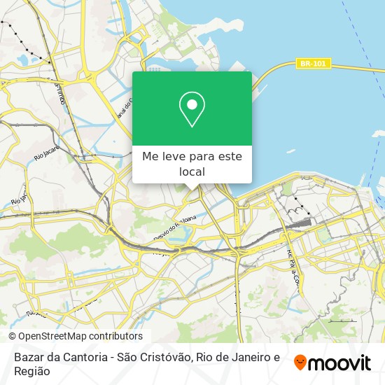 Bazar da Cantoria - São Cristóvão mapa