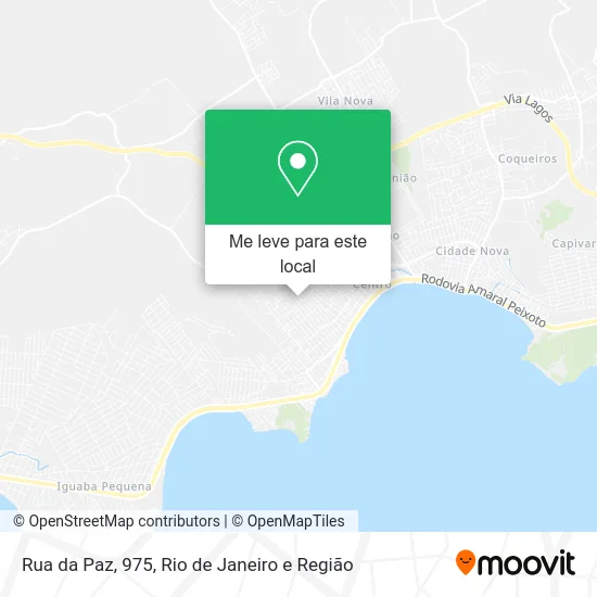 Rua da Paz, 975 mapa