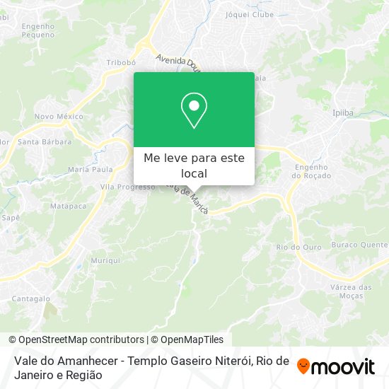 Vale do Amanhecer - Templo Gaseiro Niterói mapa