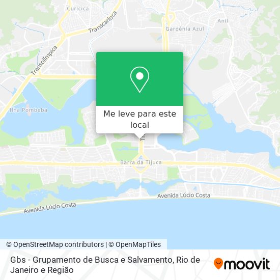 Gbs - Grupamento de Busca e Salvamento mapa