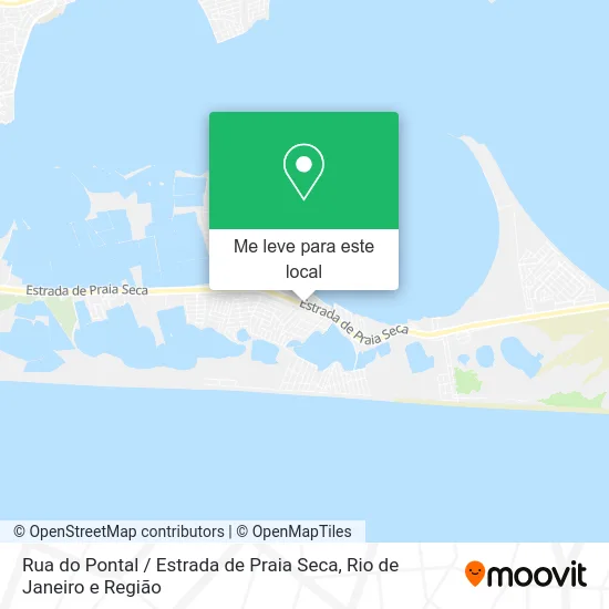Rua do Pontal / Estrada de Praia Seca mapa