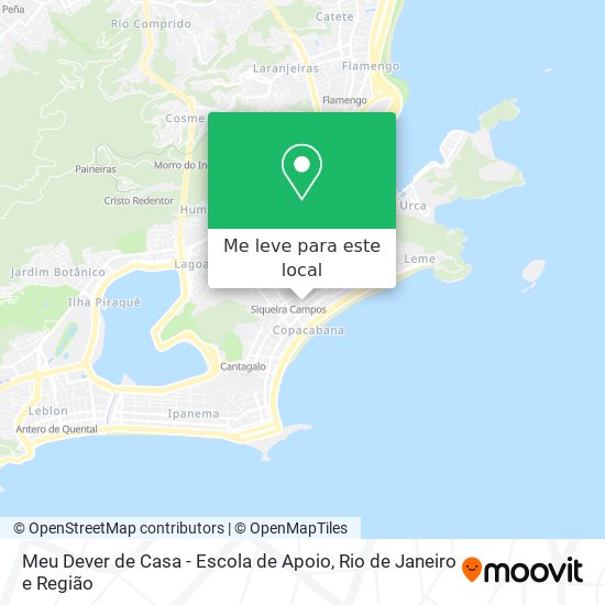 Meu Dever de Casa - Escola de Apoio mapa