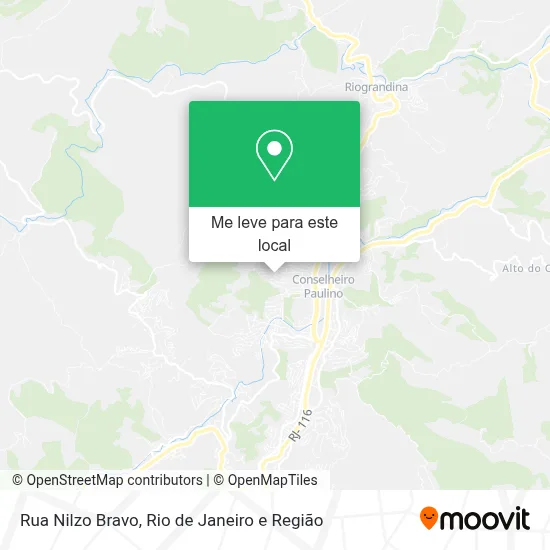 Rua Nilzo Bravo mapa