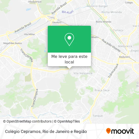 Colégio Cepramos mapa