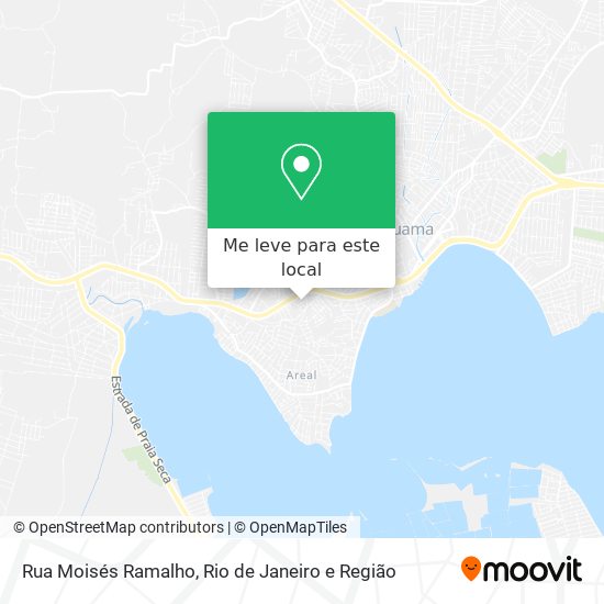 Rua Moisés Ramalho mapa