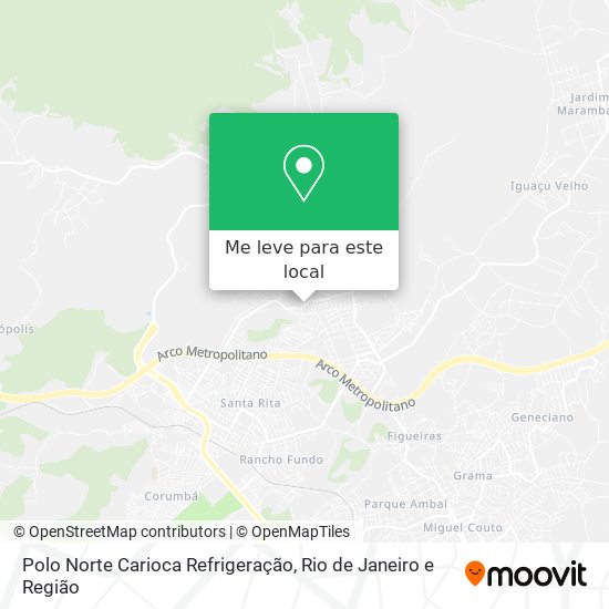 Polo Norte Carioca Refrigeração mapa