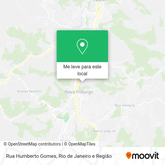 Rua Humberto Gomes mapa