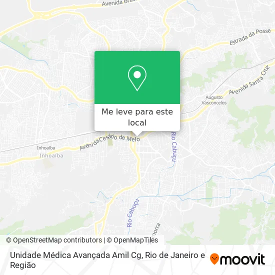 Unidade Médica Avançada Amil Cg mapa