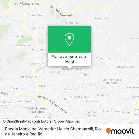 Escola Municipal Vereador Helcio Chambarelli mapa