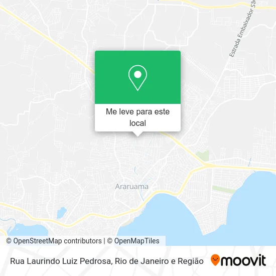 Rua Laurindo Luiz Pedrosa mapa