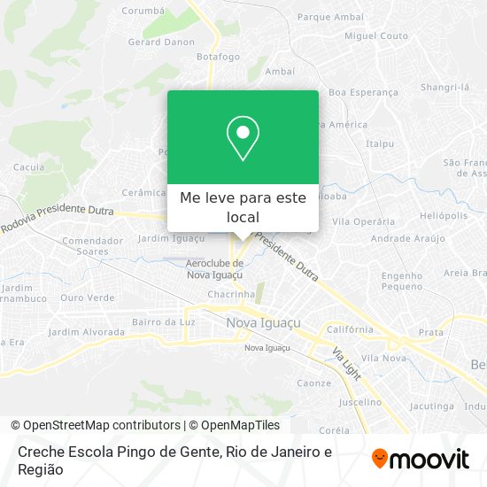 Creche Escola Pingo de Gente mapa