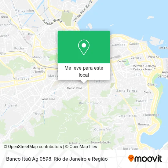 Banco Itaú Ag 0598 mapa
