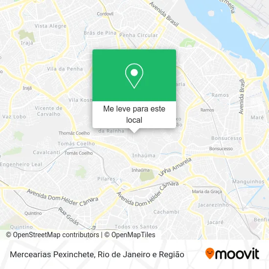 Mercearias Pexinchete mapa