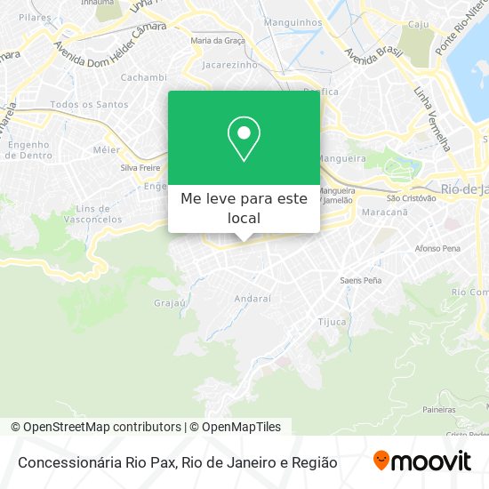 Concessionária Rio Pax mapa