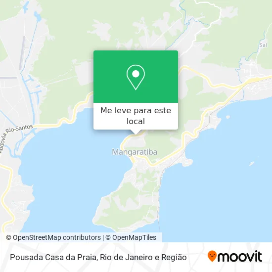 Pousada Casa da Praia mapa