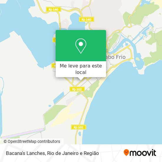 Bacana's Lanches mapa