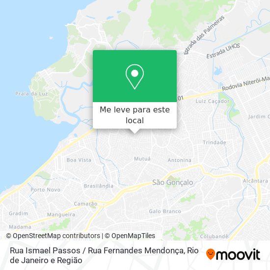 Rua Ismael Passos / Rua Fernandes Mendonça mapa