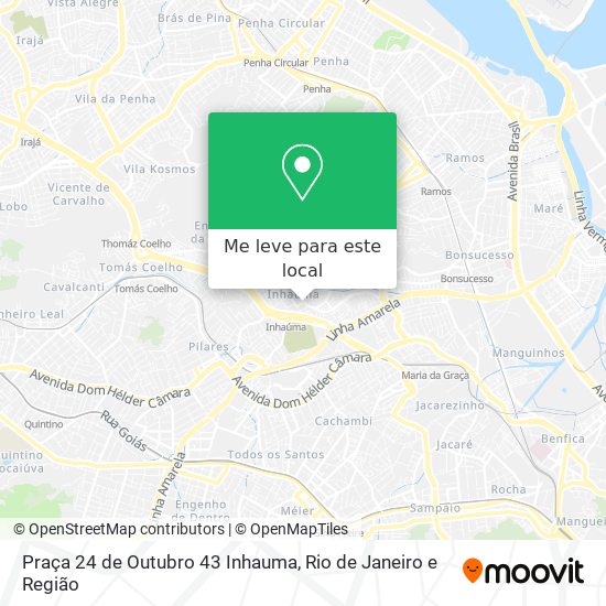 Praça 24 de Outubro 43 Inhauma mapa