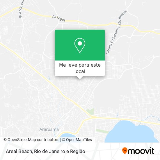 Areal Beach mapa