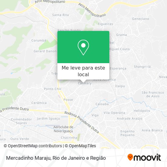 Mercadinho Maraju mapa