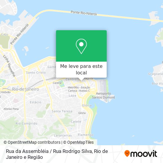 Rua da Assembléia / Rua Rodrigo Silva mapa