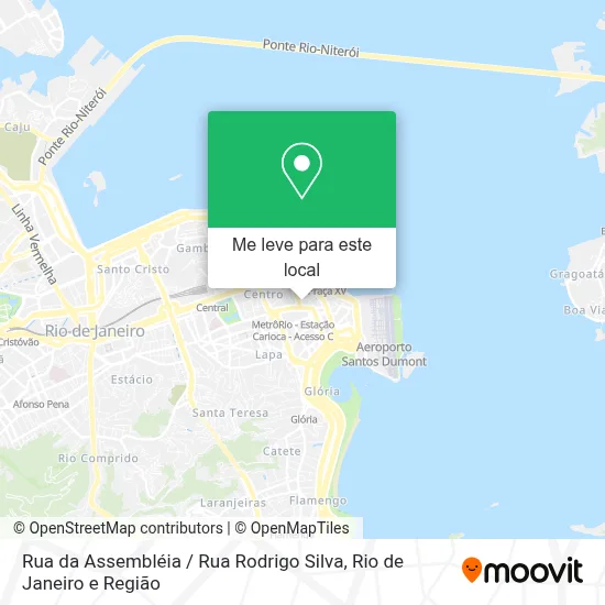 Rua da Assembléia / Rua Rodrigo Silva mapa