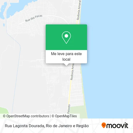 Rua Lagosta Dourada mapa