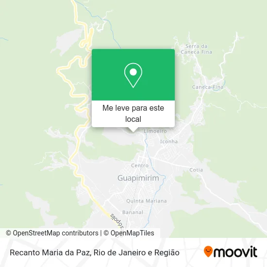 Recanto Maria da Paz mapa