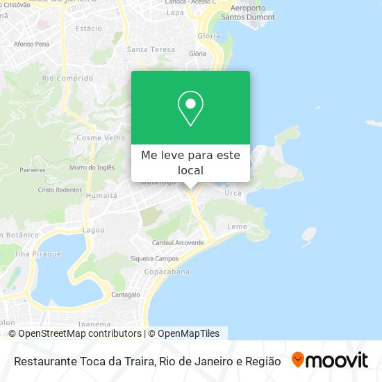 Restaurante Toca da Traira mapa