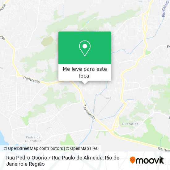Rua Pedro Osório / Rua Paulo de Almeida mapa