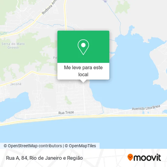 Rua A, 84 mapa