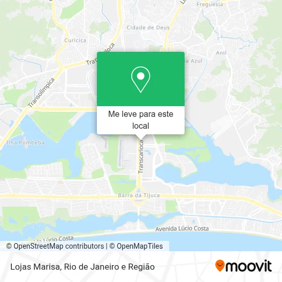 Lojas Marisa mapa