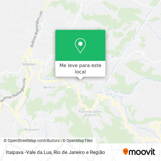 Itaipava -Vale da Lua mapa
