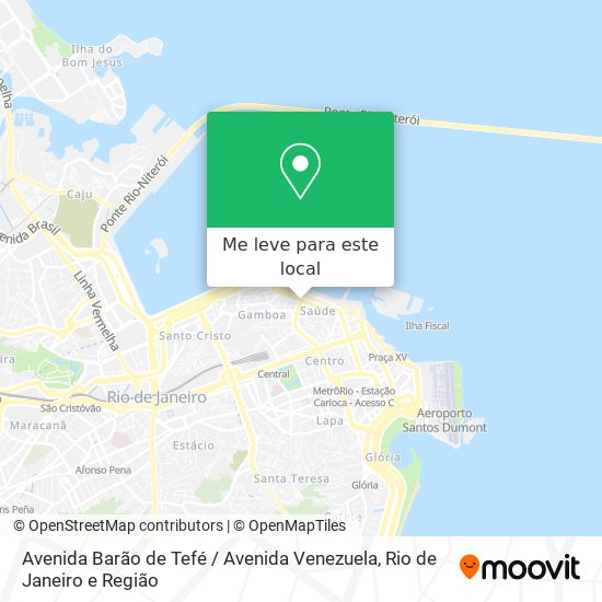 Avenida Barão de Tefé / Avenida Venezuela mapa