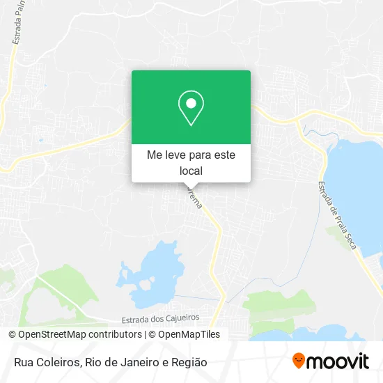 Rua Coleiros mapa