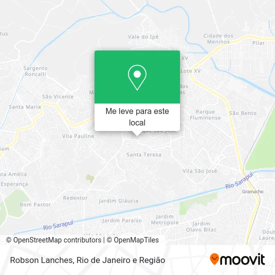 Robson Lanches mapa
