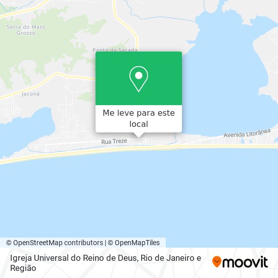 Igreja Universal do Reino de Deus mapa