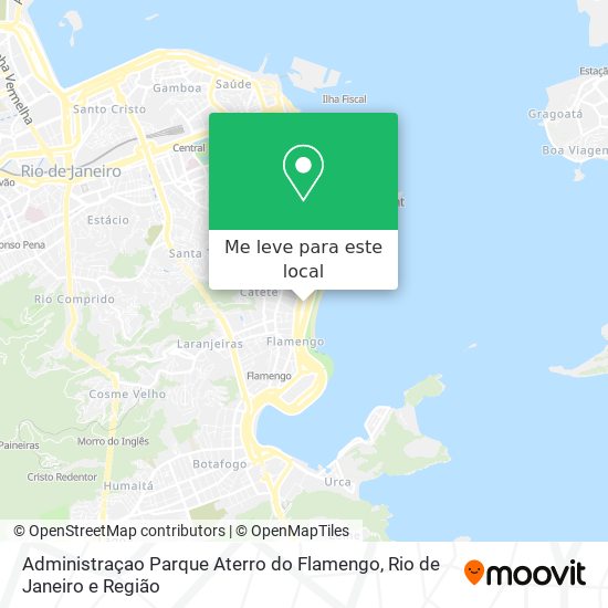Administraçao Parque Aterro do Flamengo mapa