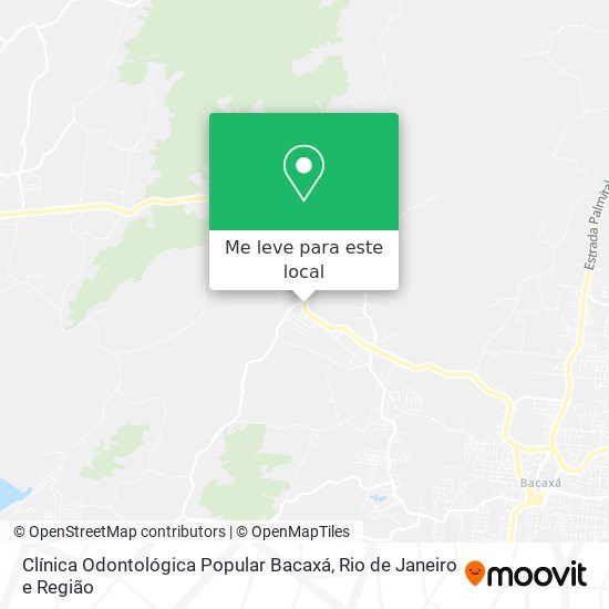 Clínica Odontológica Popular Bacaxá mapa