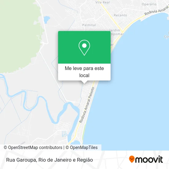 Rua Garoupa mapa