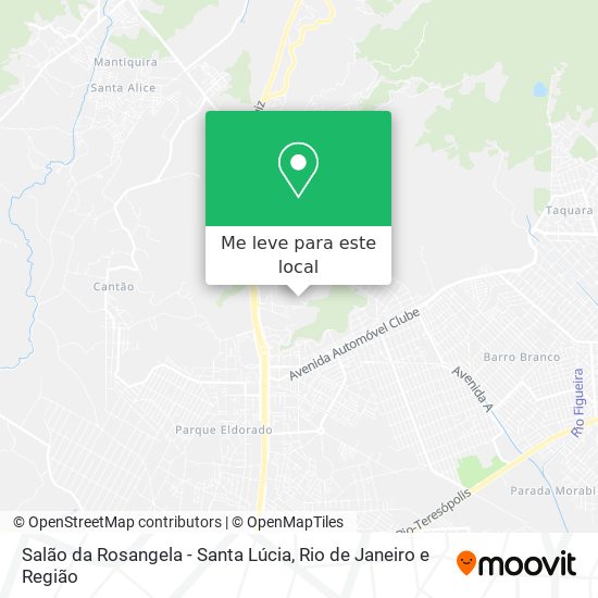 Salão da Rosangela - Santa Lúcia mapa