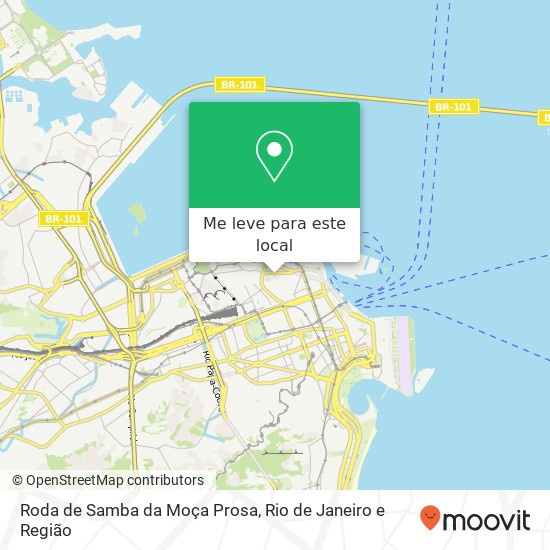 Roda de Samba da Moça Prosa mapa