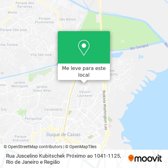 Rua Juscelino Kubitschek Próximo ao 1041-1125 mapa