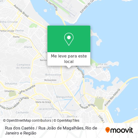 Rua dos Caetés / Rua João de Magalhães mapa