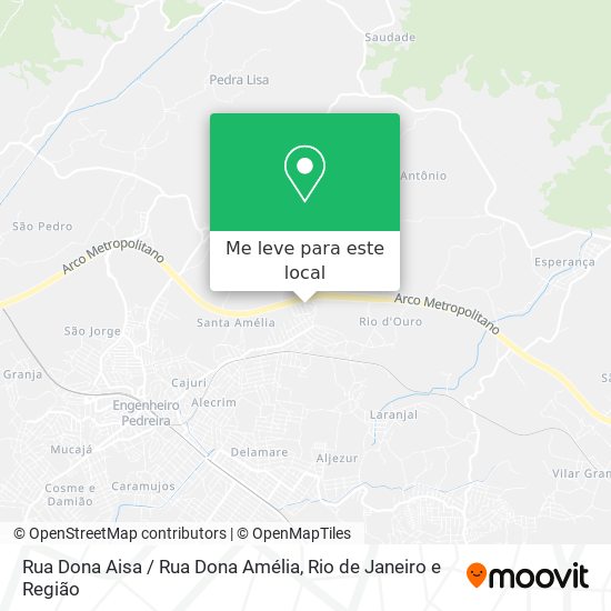 Rua Dona Aisa / Rua Dona Amélia mapa