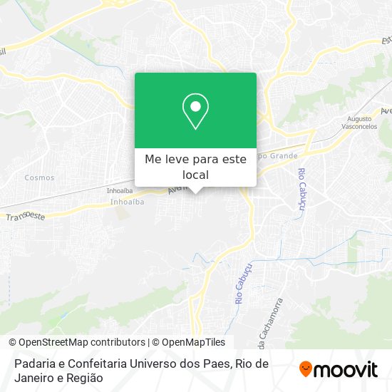 Padaria e Confeitaria Universo dos Paes mapa
