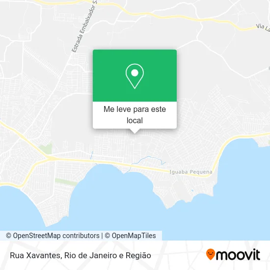 Rua Xavantes mapa