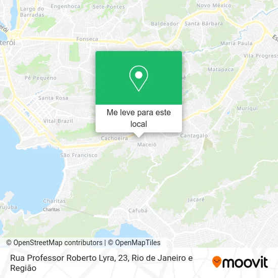 Rua Professor Roberto Lyra, 23 mapa